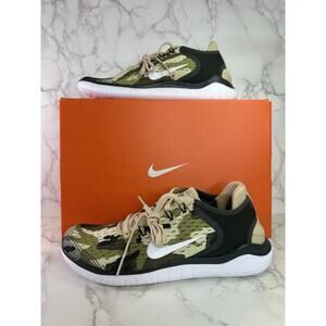 Nike Free RN 2018 GPX Mens Running Shoes Size 10.5 Black Camo AT9976-301 NEW